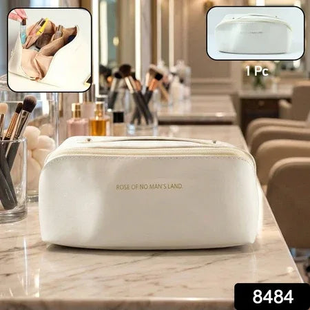 Premium Travel Makeup Toiletry Organizer Pouch With Zipper Handle(1 Pc) - Zidbik