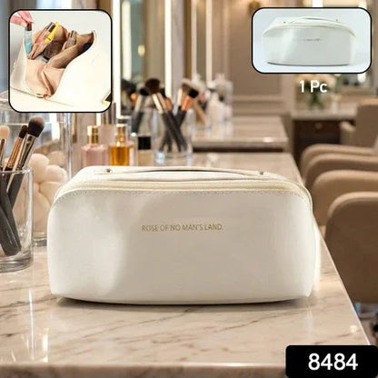 Premium Travel Makeup Toiletry Organizer Pouch With Zipper Handle(1 Pc) - Zidbik