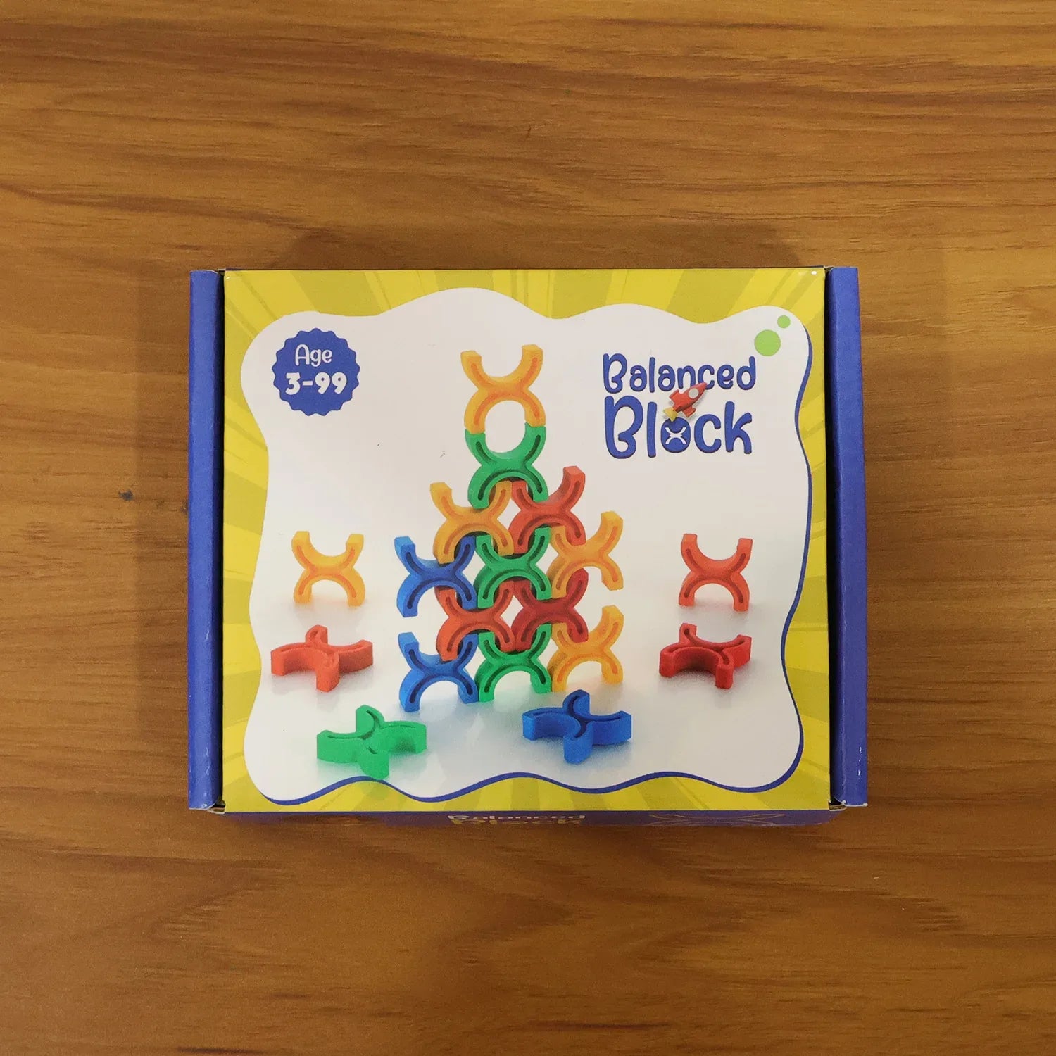 Balanced Block Colorful Interlocking Stacking Toy (1 Set) - Zidbik