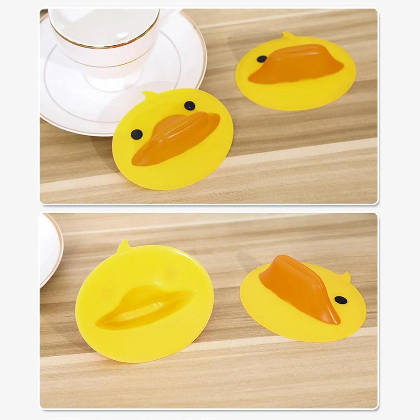 Cute Duck Shape Silicone Hot Pot Holder (2 Pc) - Zidbik