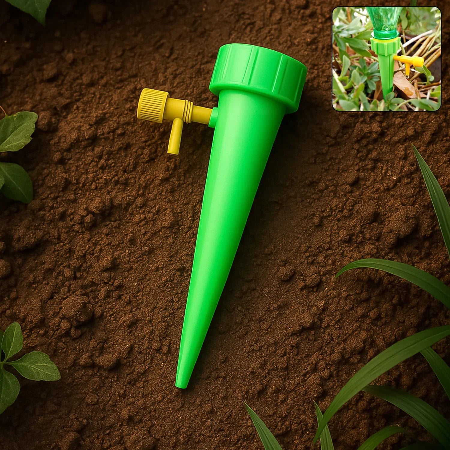 Green Plant Watering Spikes Self Watering Spikes (1 Pc) - Zidbik