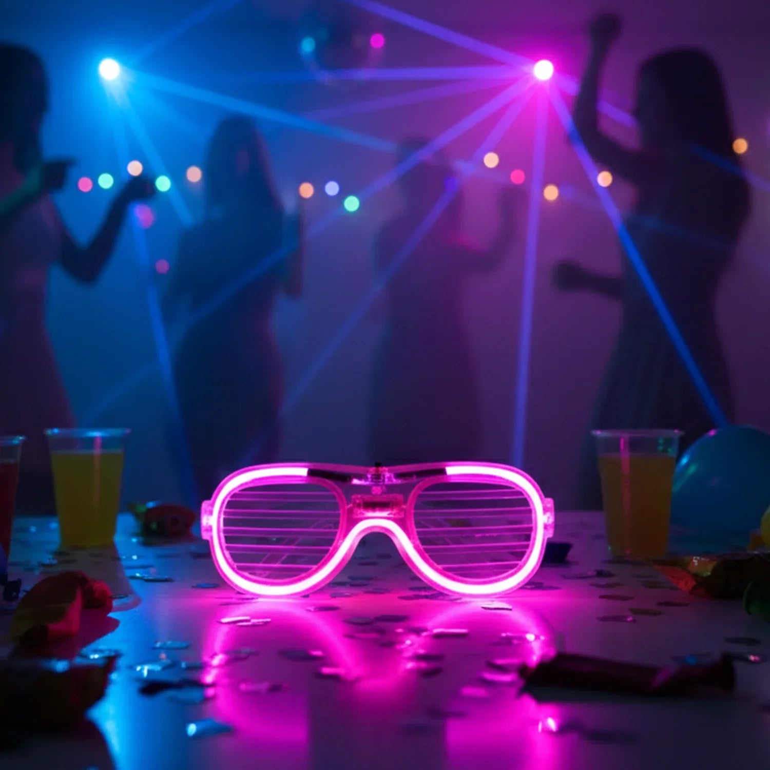 Led Light-up Party Glasses For Night Events (1 Pc) - Zidbik