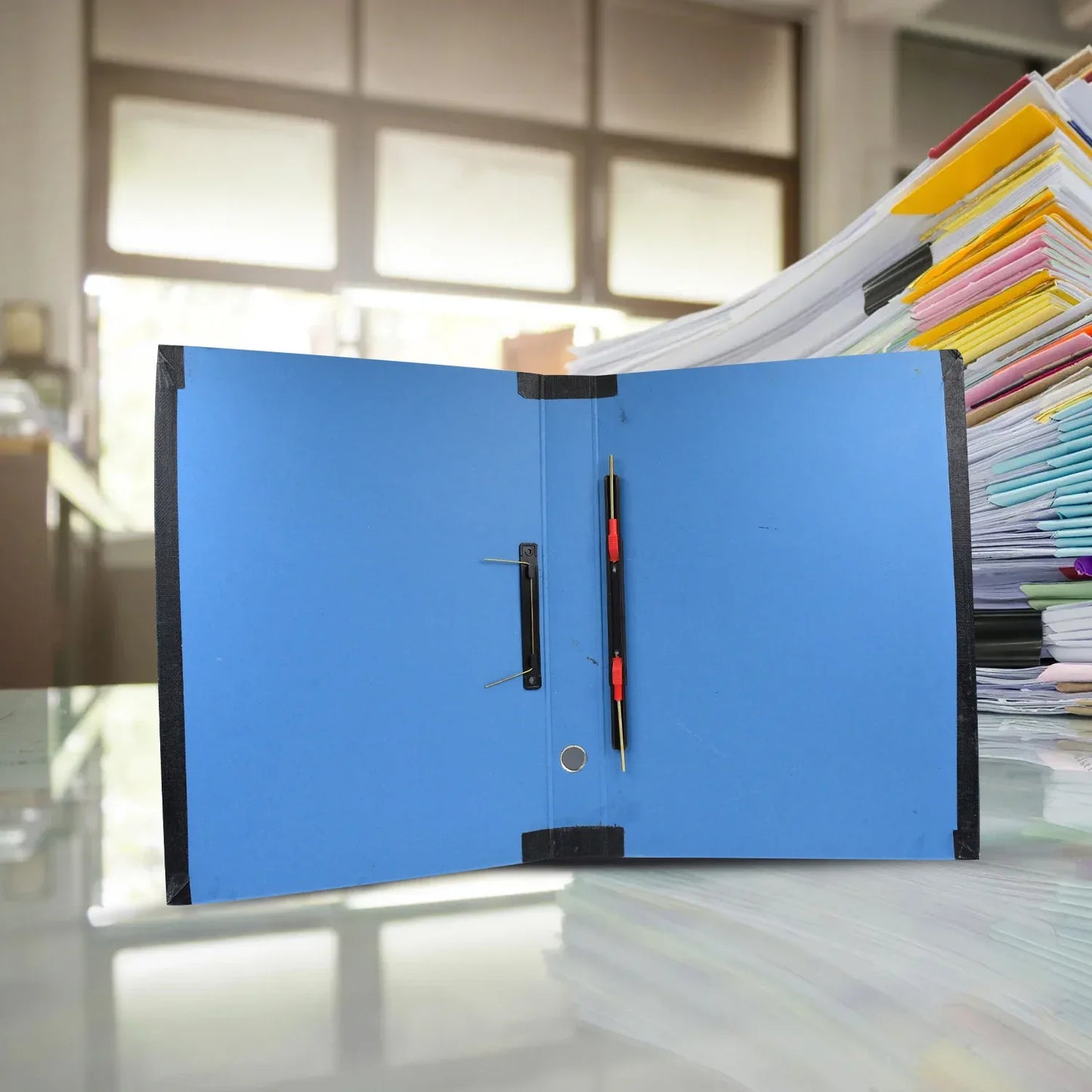 Standard File Plastic Clip File Folder Paper Holder Documents File (3526 Cm 1 Pc) - Zidbik