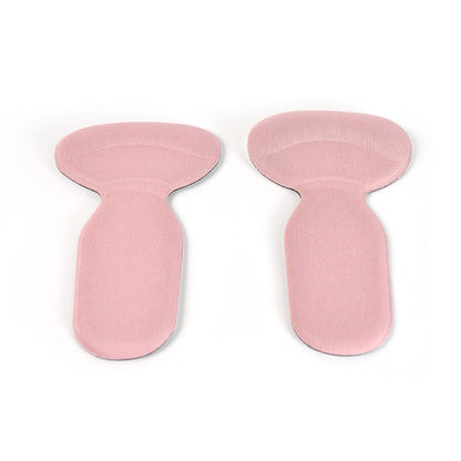 2 In 1 T Shaped Silicone Self Adhesive Shoe Heel Pads Insoles (1 Pair) - Zidbik