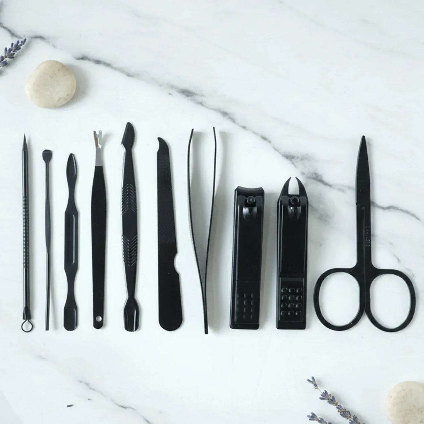 10 In 1 Professional Manicure Pedicure Grooming Kit - Zidbik