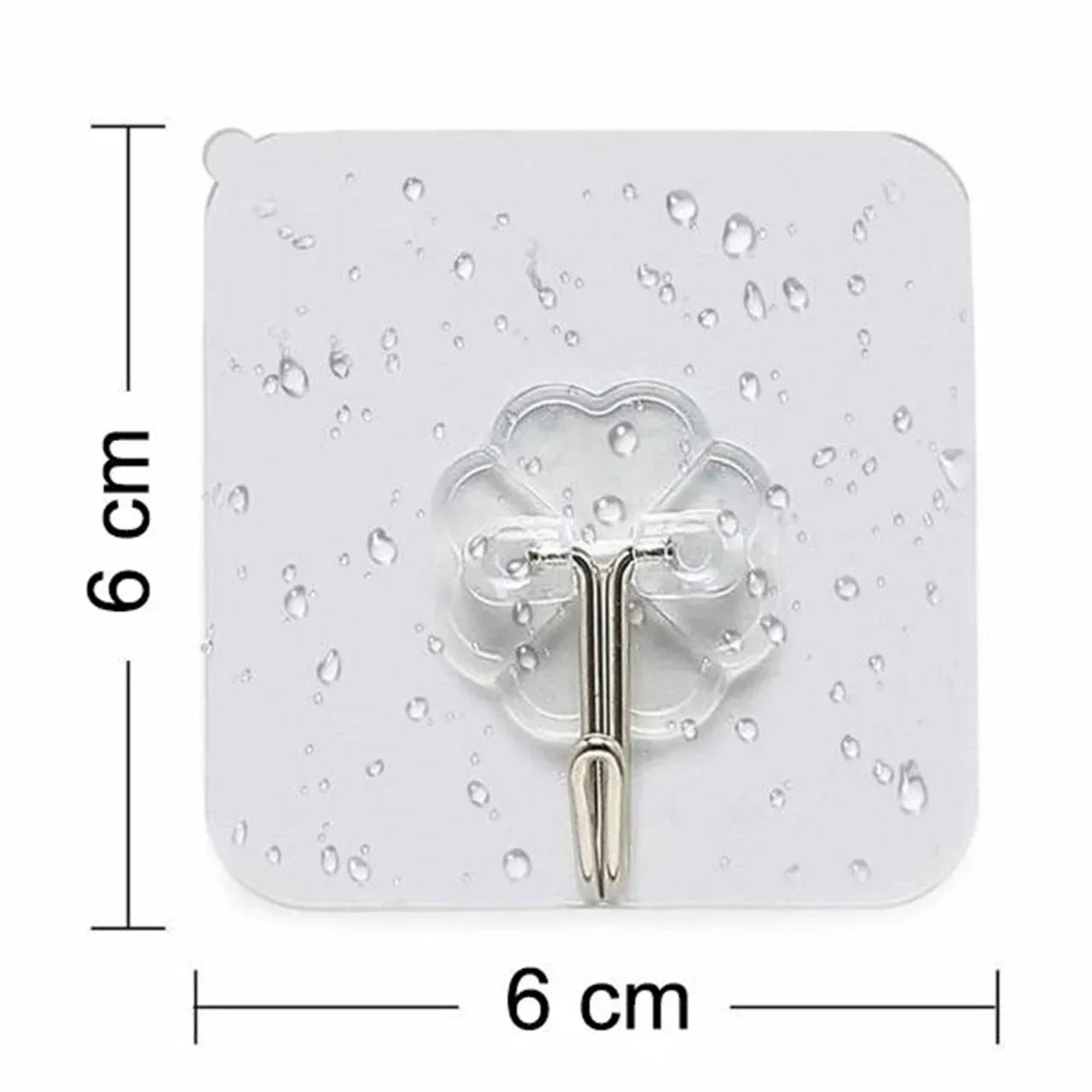 9055 100pc Multipurpose Strong Small Stainless Steel Adhesive Wall Hooks - Zidbik