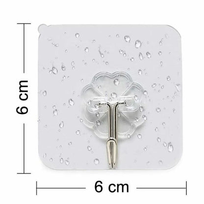 9055 100pc Multipurpose Strong Small Stainless Steel Adhesive Wall Hooks - Zidbik