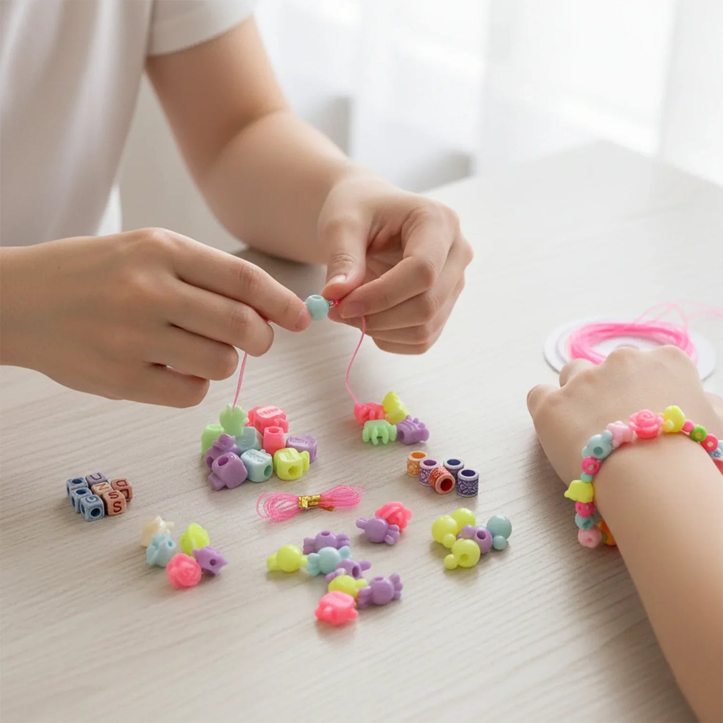 Diy Kids Beading Jewelry Making Craft Kit (1 Set) - Zidbik