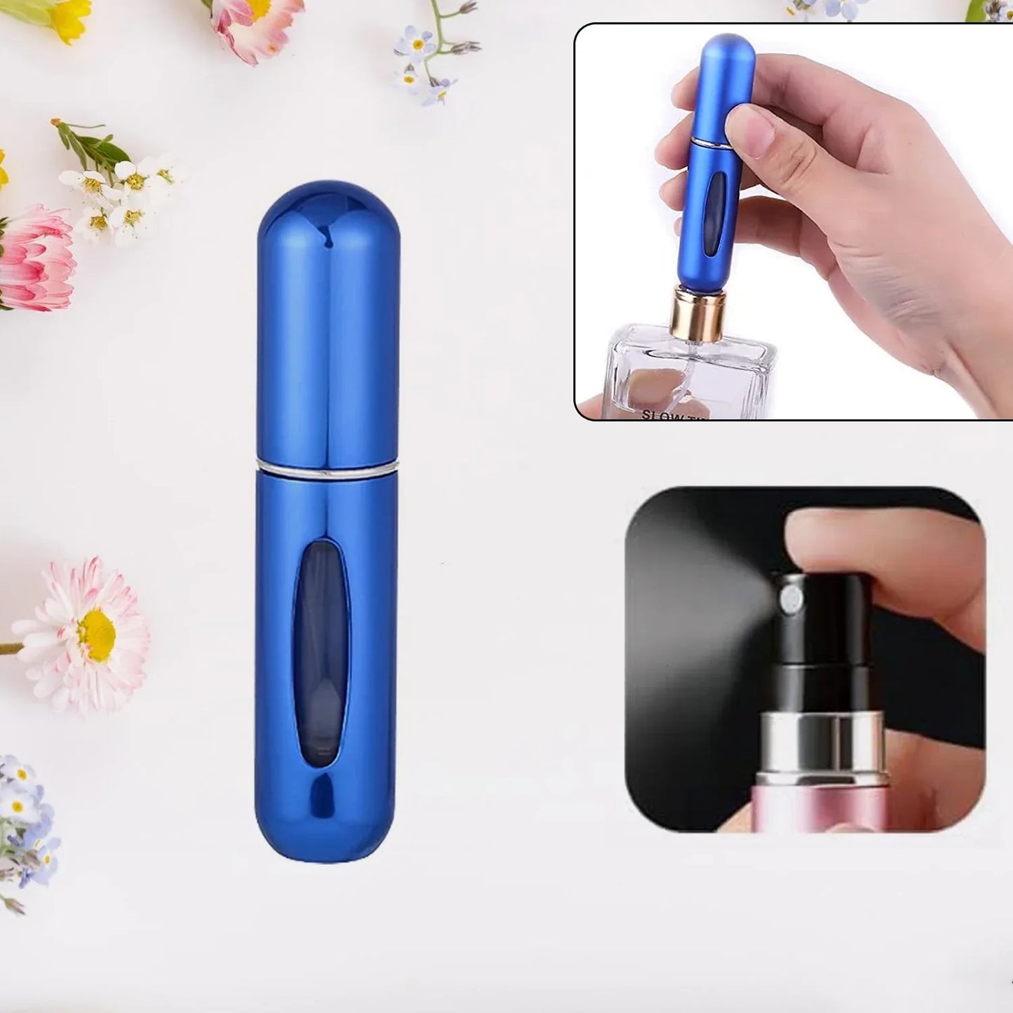 Mini Portable Perfume Empty Spray Bottle (1 Pc Mix Color) - Zidbik