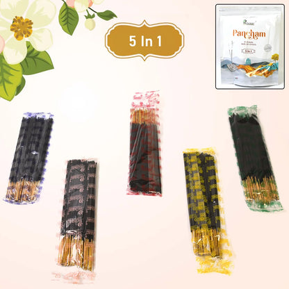 5in1 Pancham Premium Agarbatti Incense Sticks (450 Gm) - Zidbik