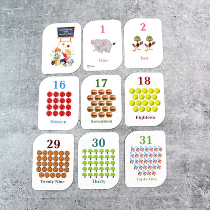 Kid Kraft Early Learner 32-piece Number Flashcard Set - Zidbik