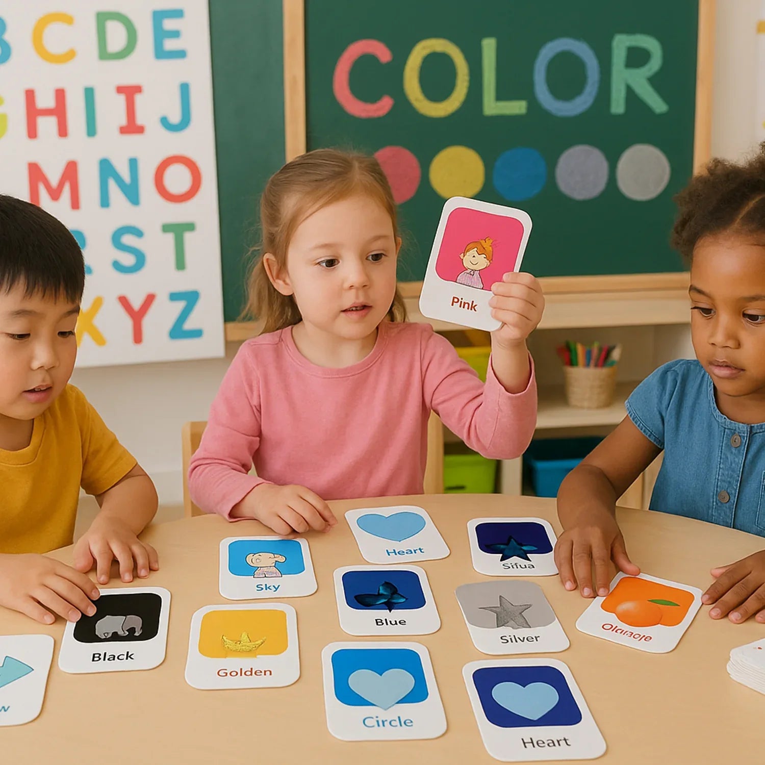 Kidkraft Early Learner 32-piece Color Amp Shape Flashcard Set - Zidbik