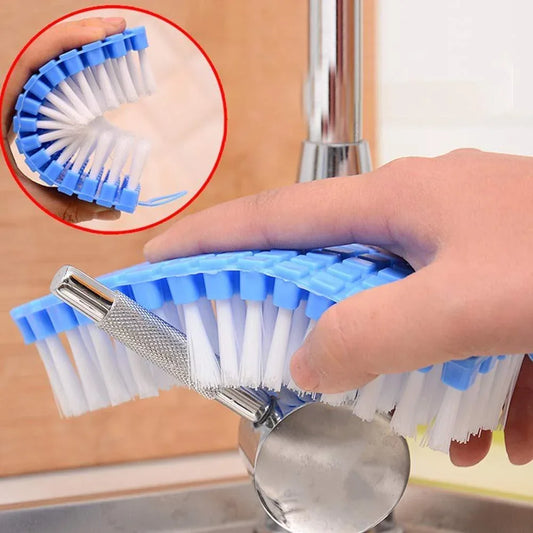 1427 Flexible Plastic Cleaning Brush For Home Kitchen And Bathroom - Zidbik