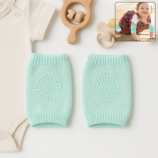Mint Green Toddler Wool Knit Leg Warmer (Knee Guard) - Zidbik