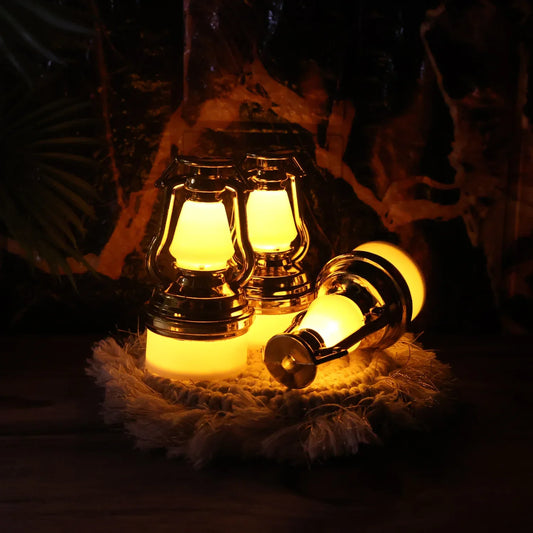 Decorative Vintage Lantern Style Flameless Led Candles (12 Pc) - Zidbik