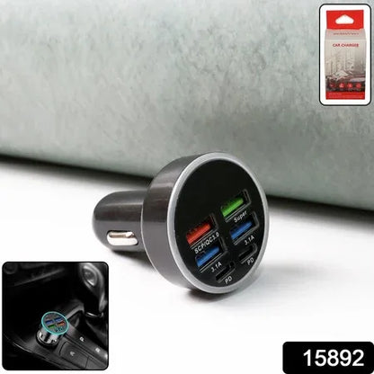 Multi-port Fast Car Charger For 12v24v Vehicles 4-usb Smart Adapter - Zidbik