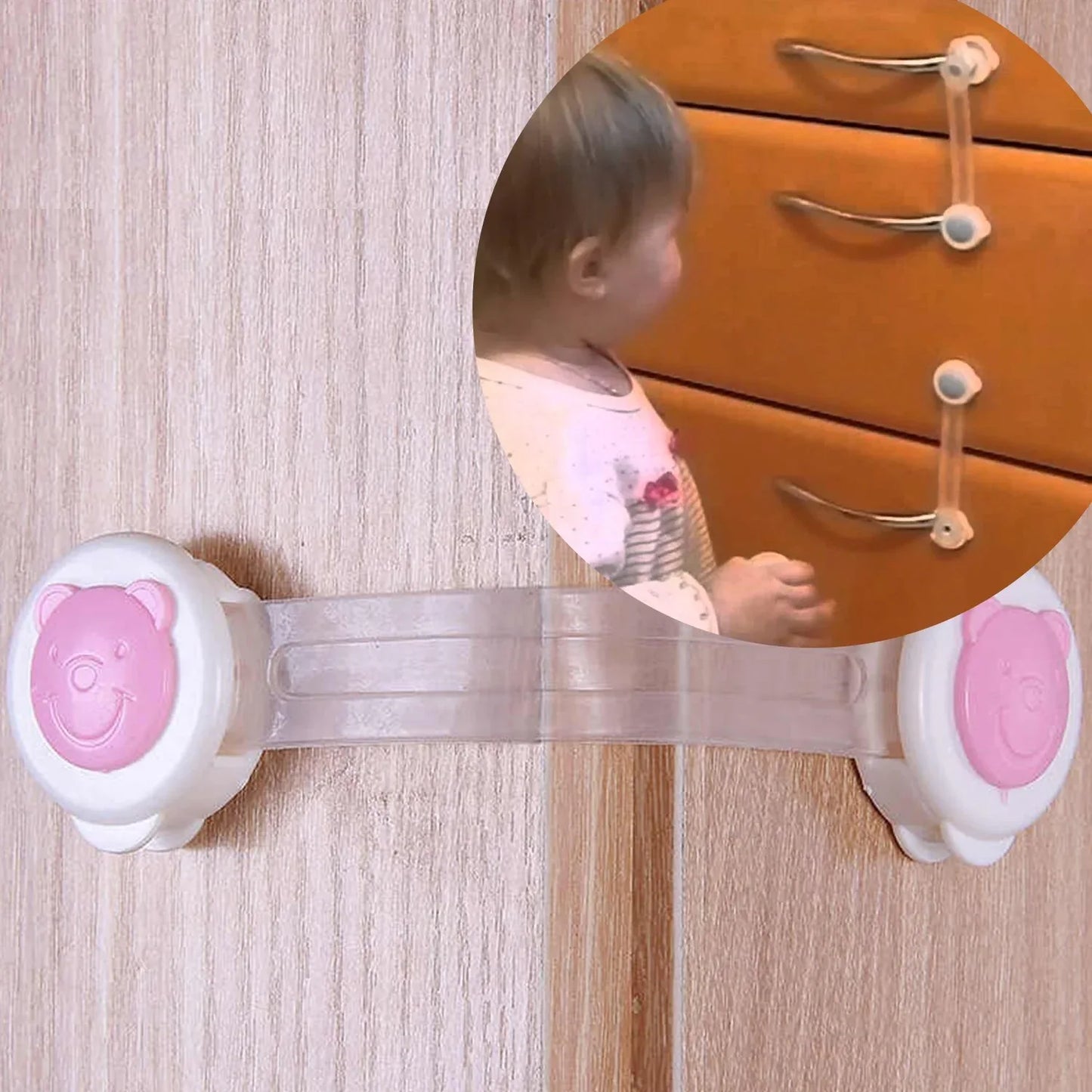 4688 Baby Proofing Child Safety Strap Locks (1pc Only) - Zidbik