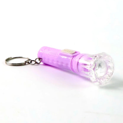 Mini Led Flashlight Keychain Torch (Mix Color 1 Pc) - Zidbik