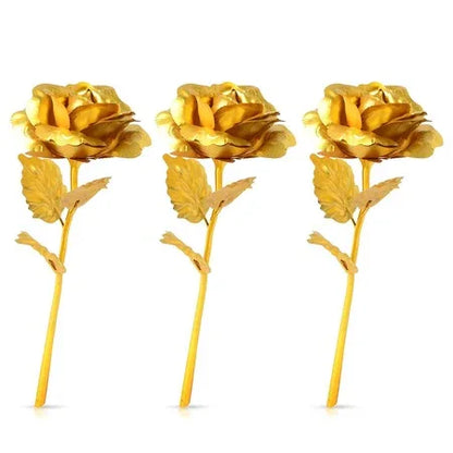 B Golden Rose Is Perfect For Decorating Homes Offices Cafes (3 Pc Set) - Zidbik