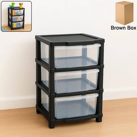 3-layer Classic Transparent Drawer Storage Organizer - Zidbik