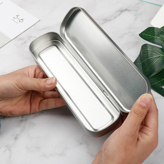 Stainless Steel Tongue Scraper Tongue Cleaners (1pc With Metal Case) - Zidbik