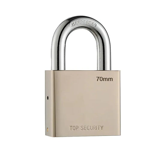 1690 Heavy Steel Premium Square Padlock 70mm With 4 Keys Multipurpose Hardened Shackle Padlock For Door Gate Shutter And Home - Zidbik