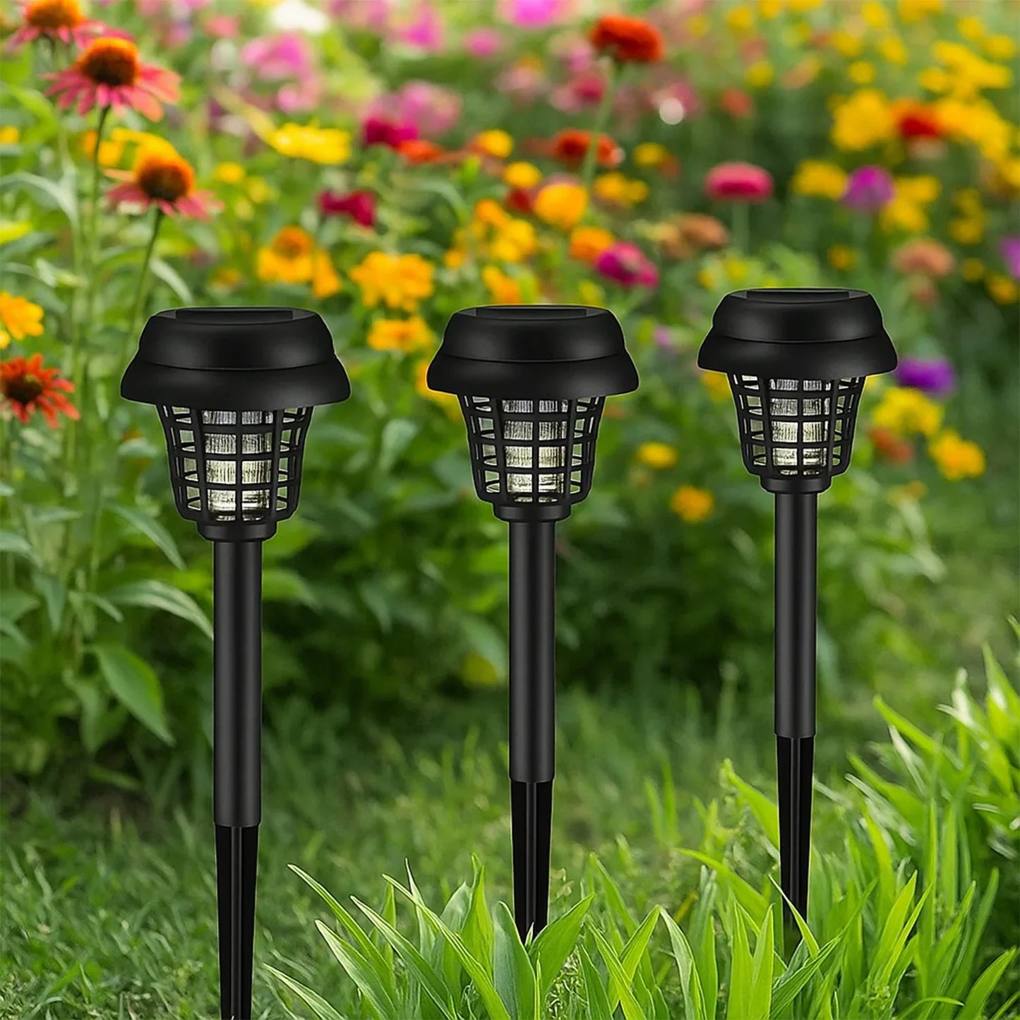 Solar Powered Mosquito Killer Garden Light (5 Pc) - Zidbik