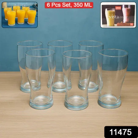 Apex Vista Unbreakable Pitcher Glass Set  350 Ml (Approx)  6-piece - Zidbik