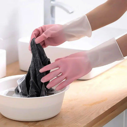 Small Size Reusable Household Cleaning Gloves (1 Pair) - Zidbik