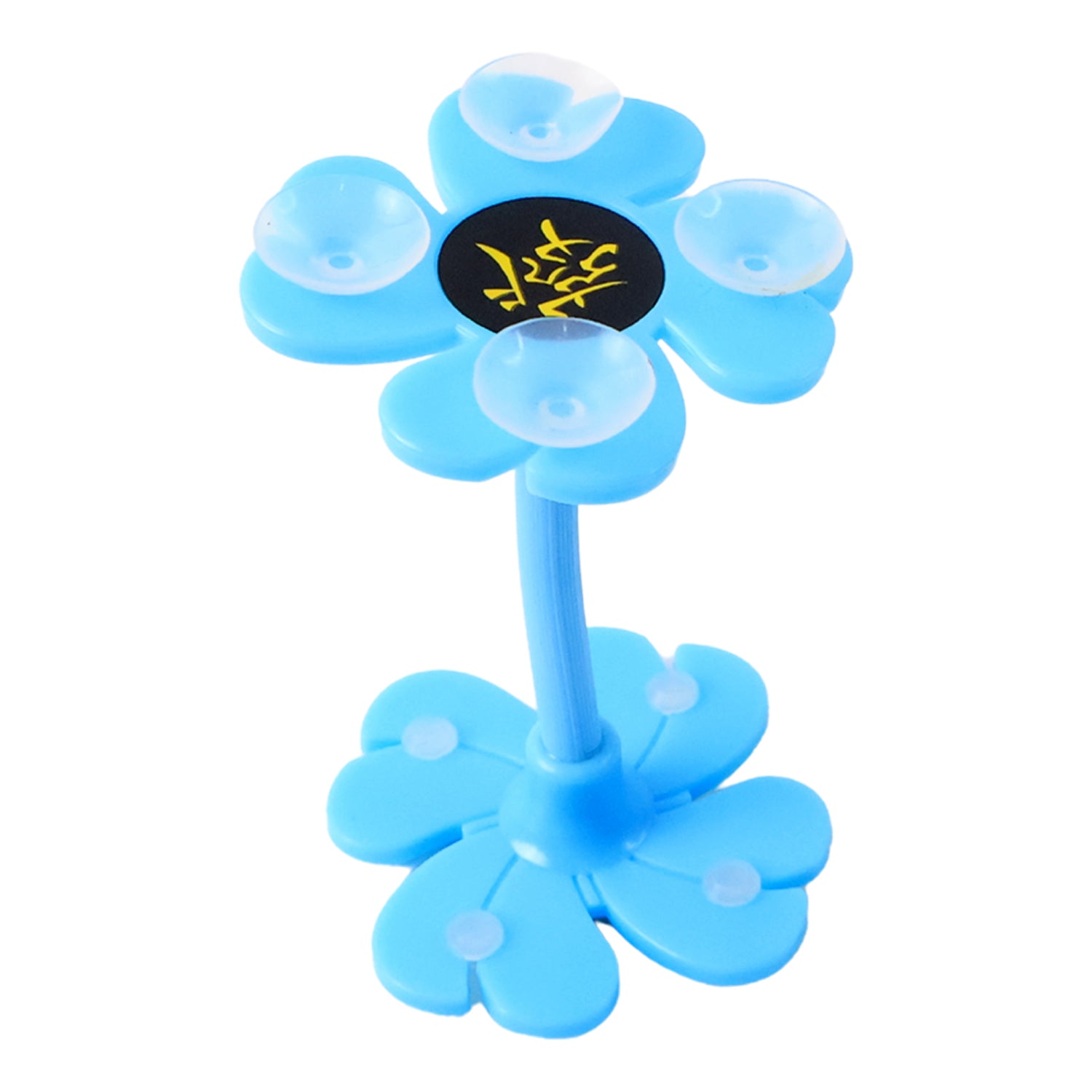 0637 -360 Rotatable Flower Shape Cellphone Holder Car  Mount Sucker Stand (Multicolored With Box)) - Zidbik