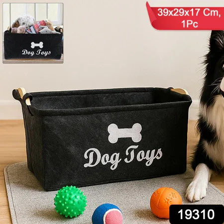 Pet Toy Storage Basket - ( 39 29 17 Cm 1 Pc) - Zidbik