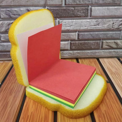 8072 Sandwich Shaped Notepad Sticky Notes Memo Pads Unique Mini Notes (Multicolor) - Zidbik