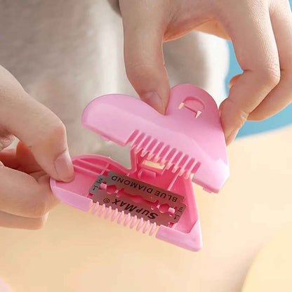 Heart Shape Hair Cutting Scissors - 1 Pc with Card Packing