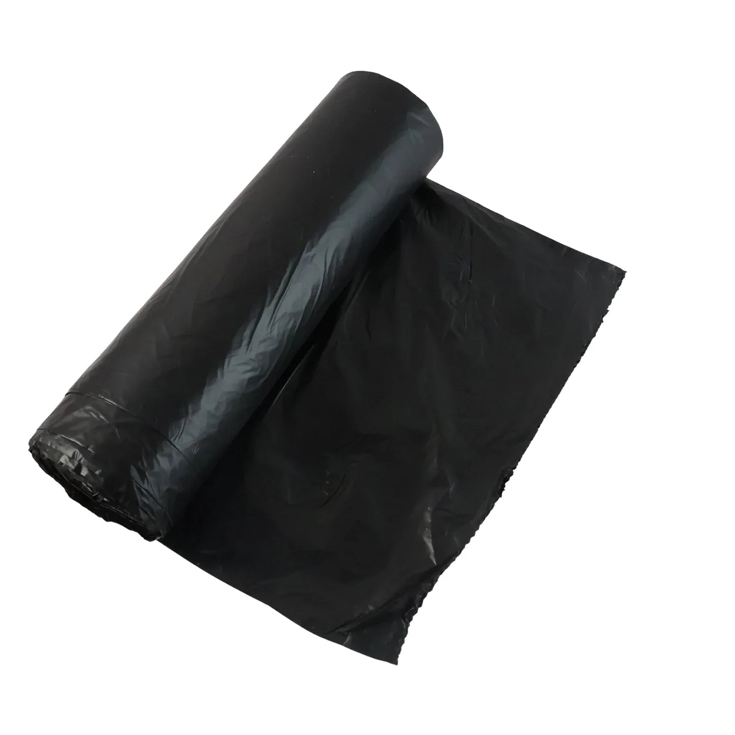 Heavy-duty Black Garbage Bag Roll For Home Commercial Waste Disposal (1 Roll) - Zidbik