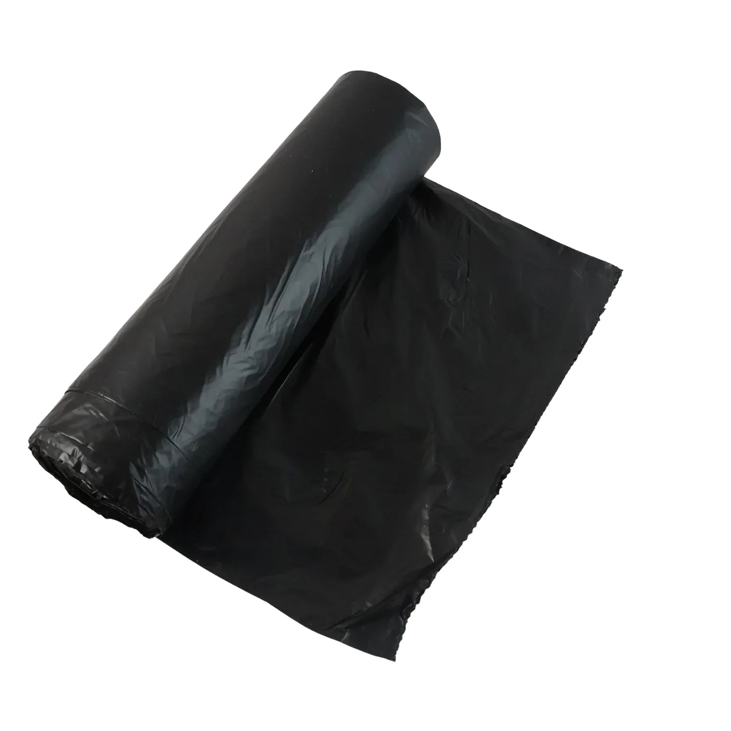 Heavy-duty Black Garbage Bag Roll For Home Commercial Waste Disposal (1 Roll) - Zidbik