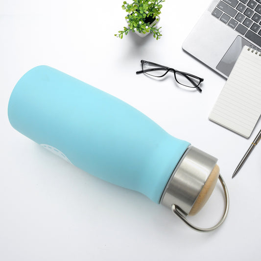 0285 Stainless Steel Water Bottle With Handle Fridge Water Bottle Stainless Steel Water Bottle Leak Proof Rust Proof Hot  Cold Drinks Gym Sipper Bpa Free Food Grade Quality Steel Fridge Bottle For Officegymschool (360 Ml) - Zidbik