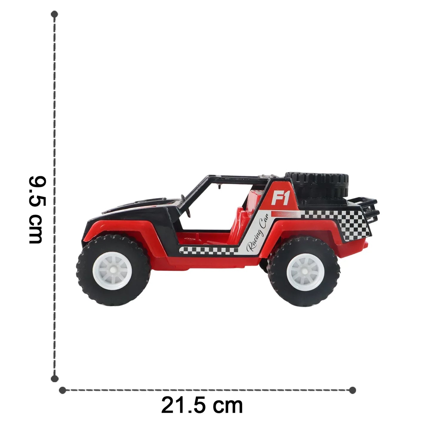 Funwoods Free-wheel Racing Jeep Toy Car - (1 Pc) - Zidbik