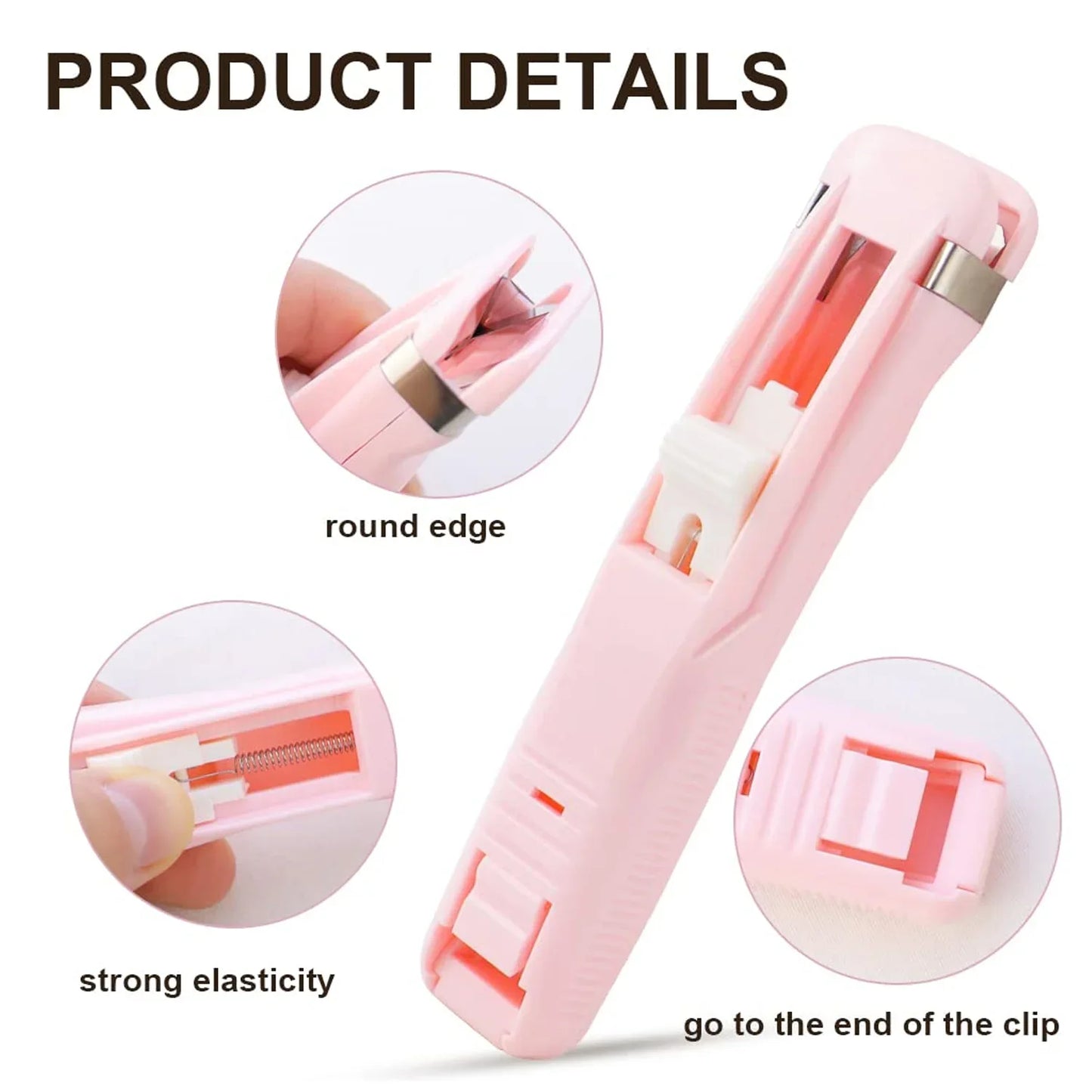Portable Paper Clamp With 8 Pcs Clip Dispenser Handheld Paper Fast Clam (1 Set) - Zidbik