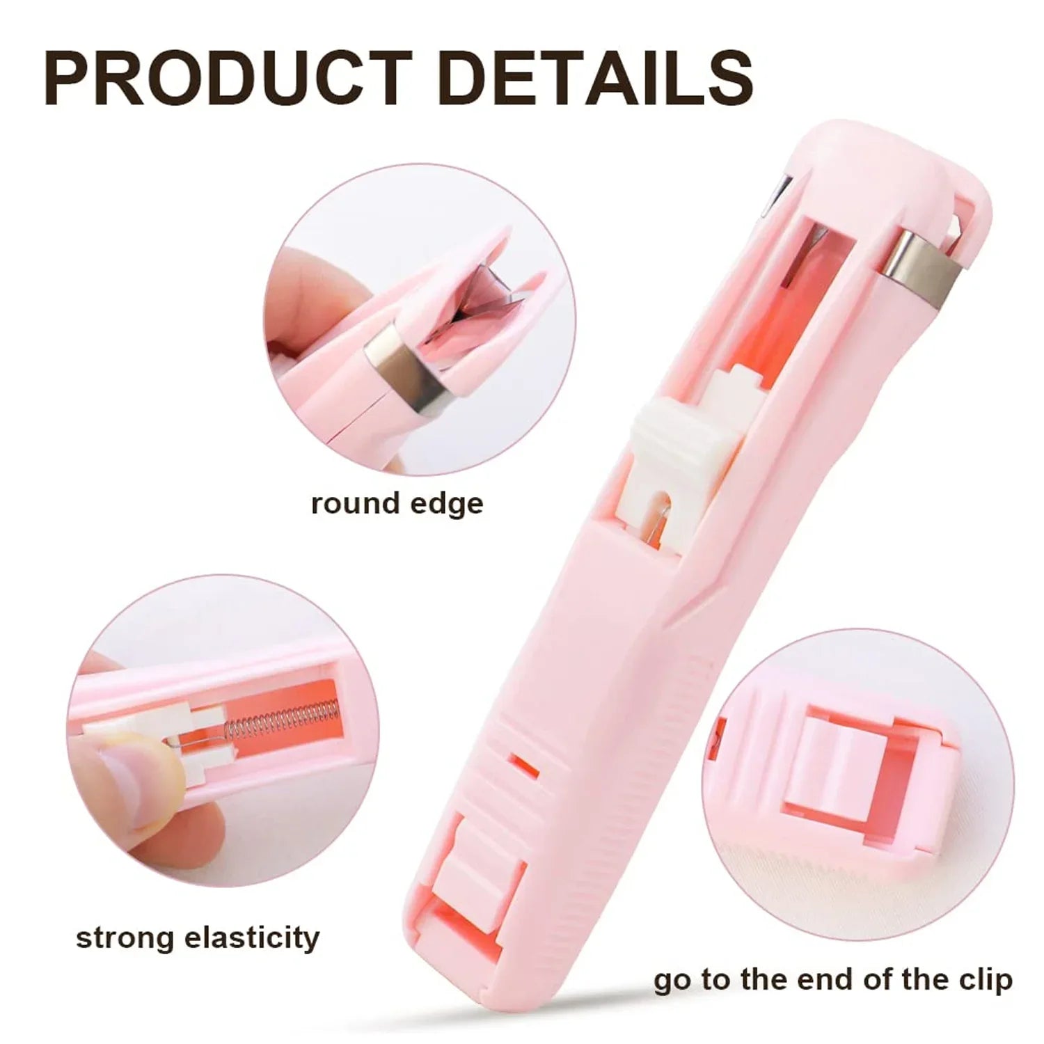 Portable Paper Clamp With 8 Pcs Clip Dispenser Handheld Paper Fast Clam (1 Set) - Zidbik