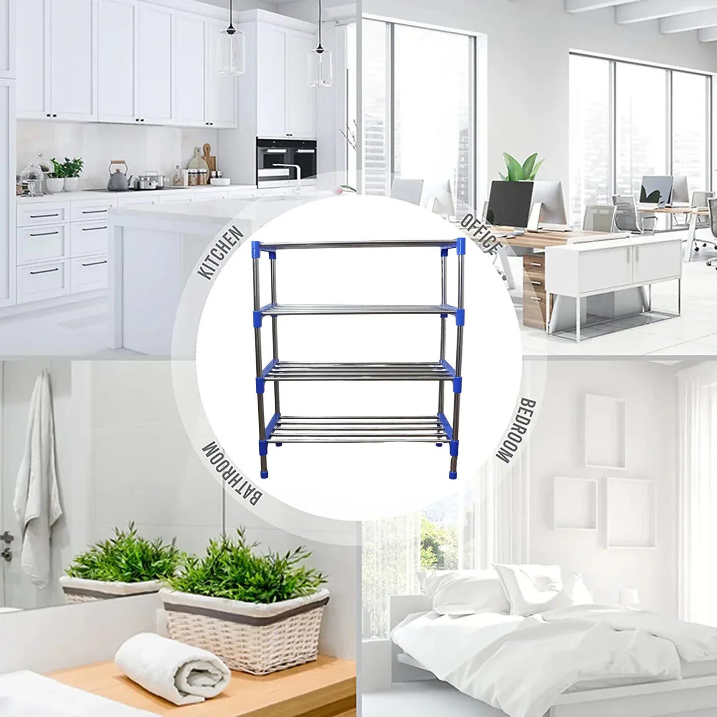 Multipurpose 4-layer Shoe Rack Organizer Set - Zidbik