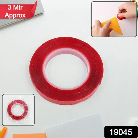 Heavy Duty Transparent Acrylic Foam Mounting Tape (3 Mtr Approx 1 Pc) - Zidbik