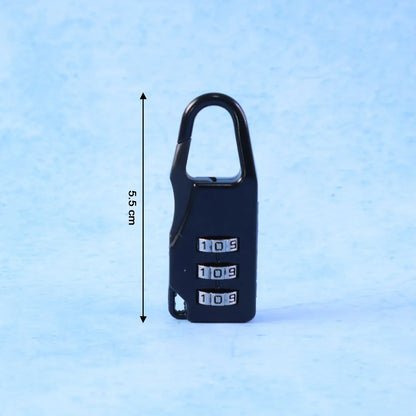Secure 3-digit Combination Travel Lock (1 Pc) - Zidbik
