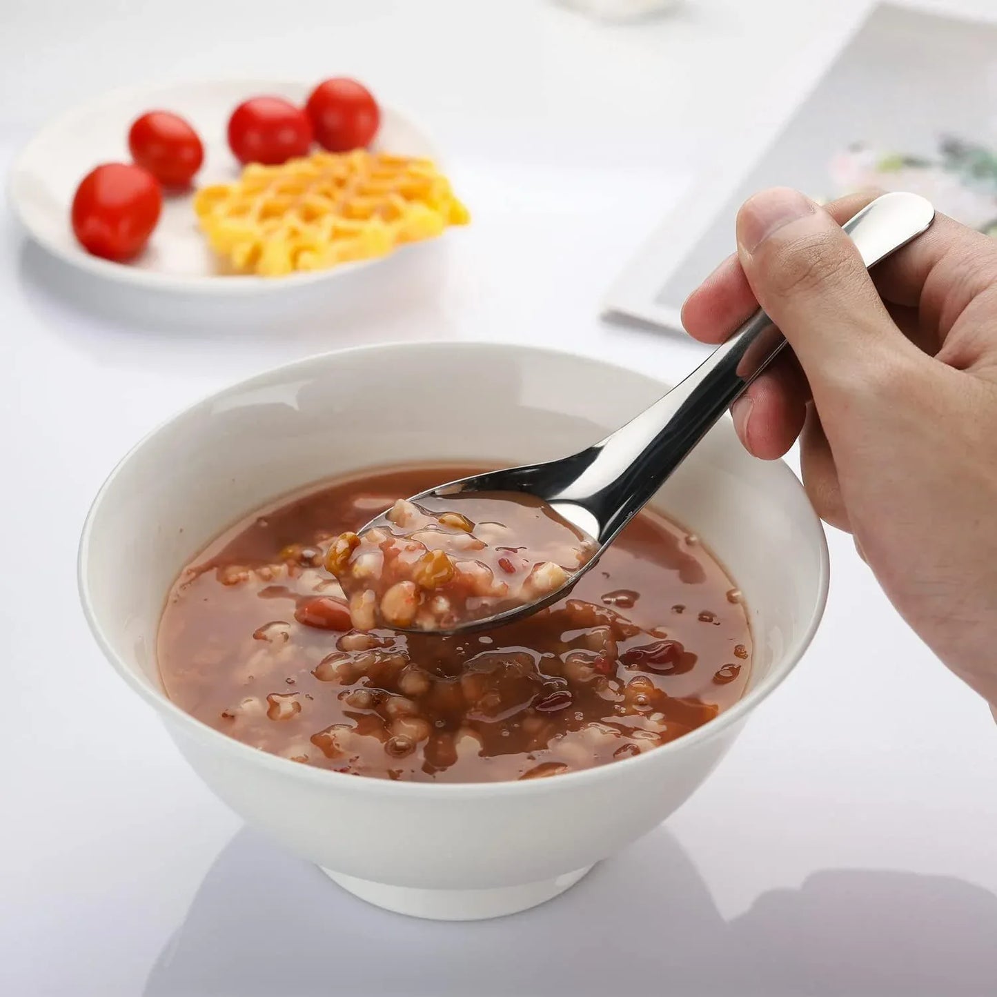 Apex Premium Stainless Steel Soup Spoon Set 6 Pieces - Zidbik