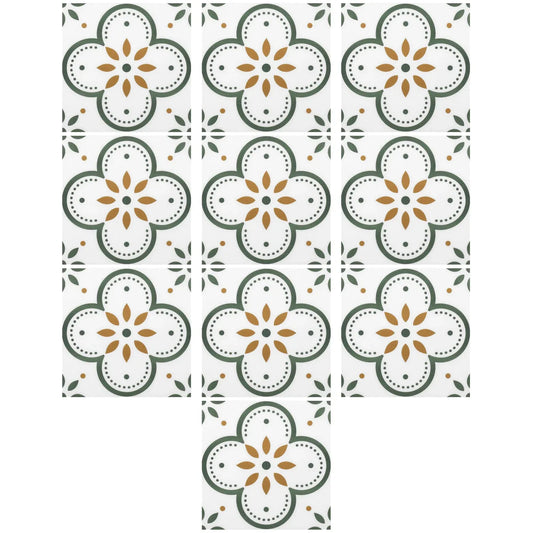 Peel And Stick Floor Tiles Kitchen Bathroom Backsplash Sticker Detachable Waterproof Diy Tile Stickers For Wall Decoration Tiles Home Decoration (8x8 Inch 1 Pc Tiles) - Zidbik