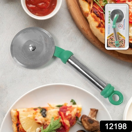 Kitchen Stainless Steel Wheel Pizza Cutter (1 Pc) - Zidbik
