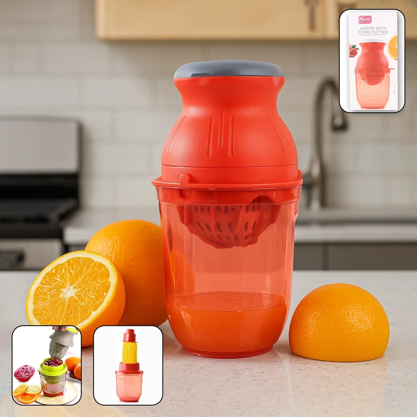 Supermom Juicer With Corn Cutter - 800ml - Zidbik