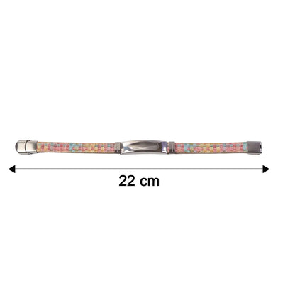 Premium Fancy Wrist Bracelet With Multicolor Woven Design (1 Pc) - Zidbik