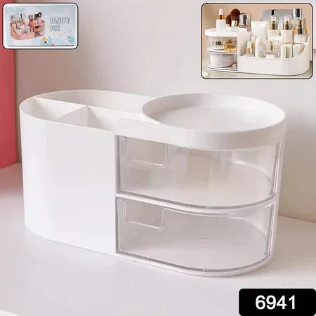 Multi-functional Plastic Vanity Storage Box - Zidbik