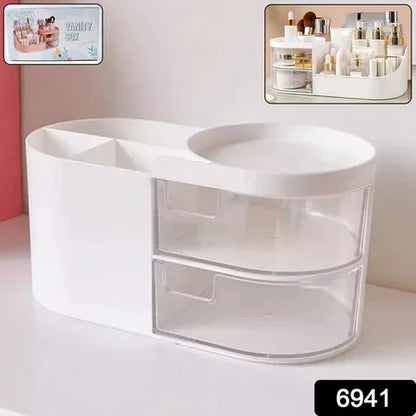 Multi-functional Plastic Vanity Storage Box - Zidbik