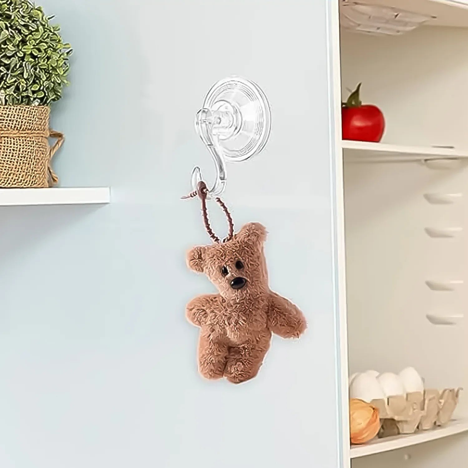 Plastic Suction Cup Hooks (4 Pcs Set) - Zidbik